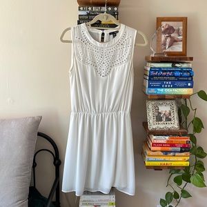 White aqua dress
